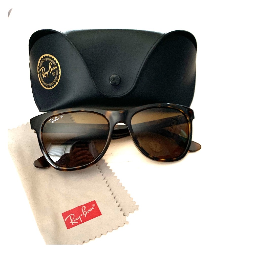 Ray-Ban polarized tortoise sunglasses